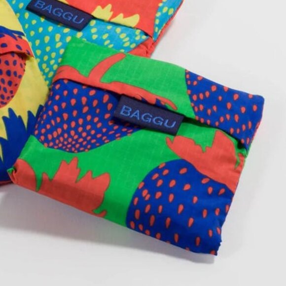 NWOT Standard Baggu - Electric Strawberry Green - Picture 2 of 2